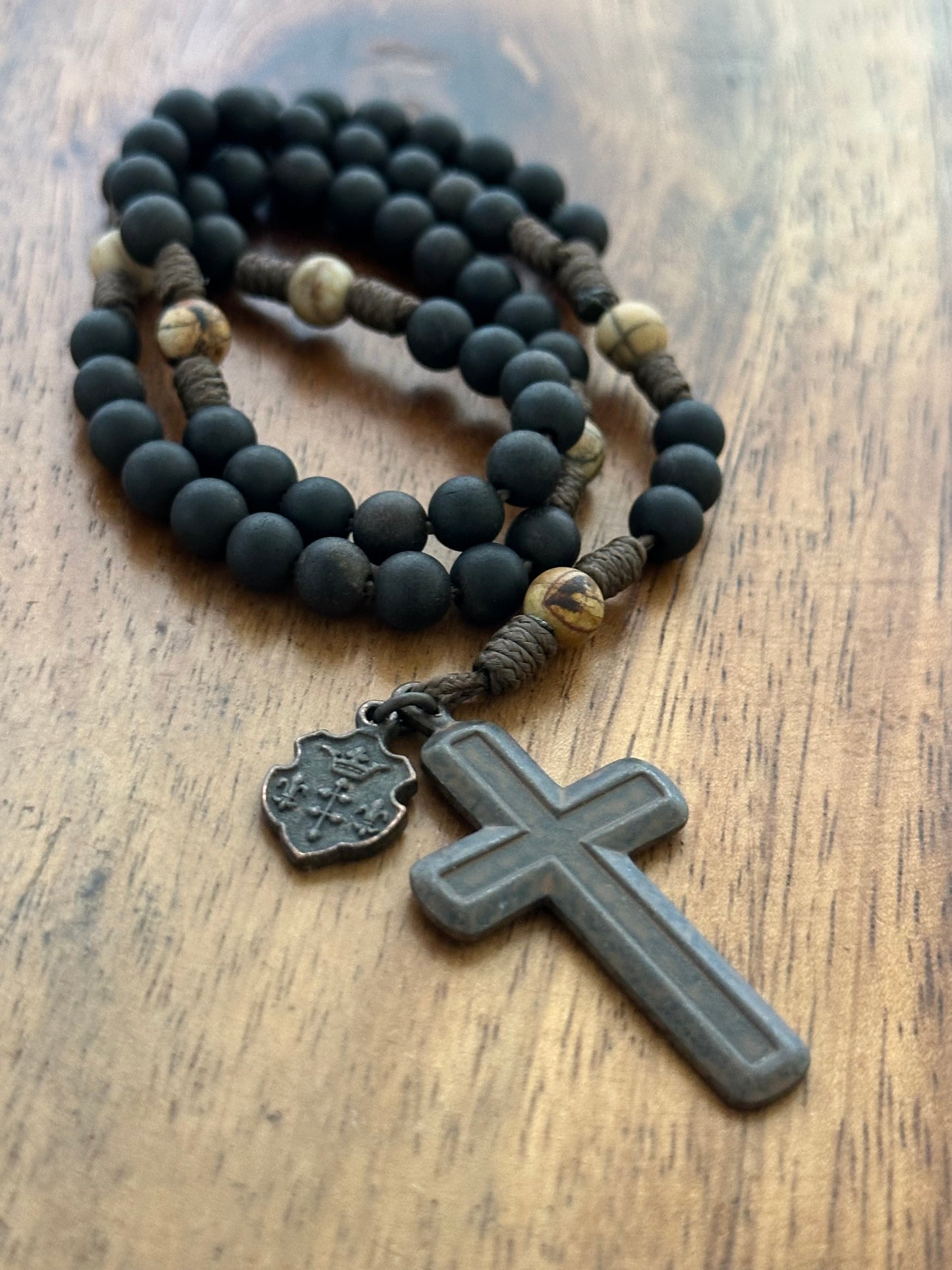 Fleur-de-Lis Purity Rosary, Small