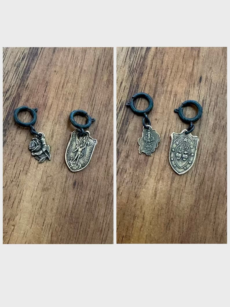 Rosary Markers, Solid Bronze Medals
