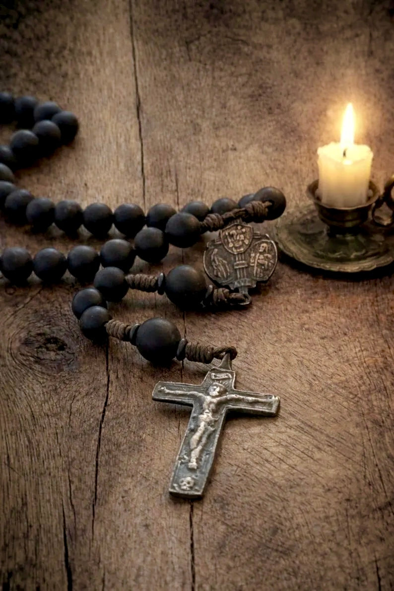 Exclusive Sacred Mori and Saints Rosary, Medium