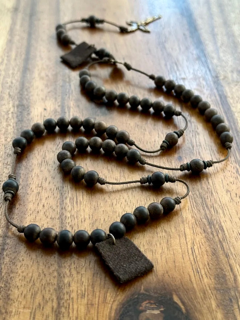 3-in-1 Sacramental Necklace- Roary, Miraculous Medal, Scapular