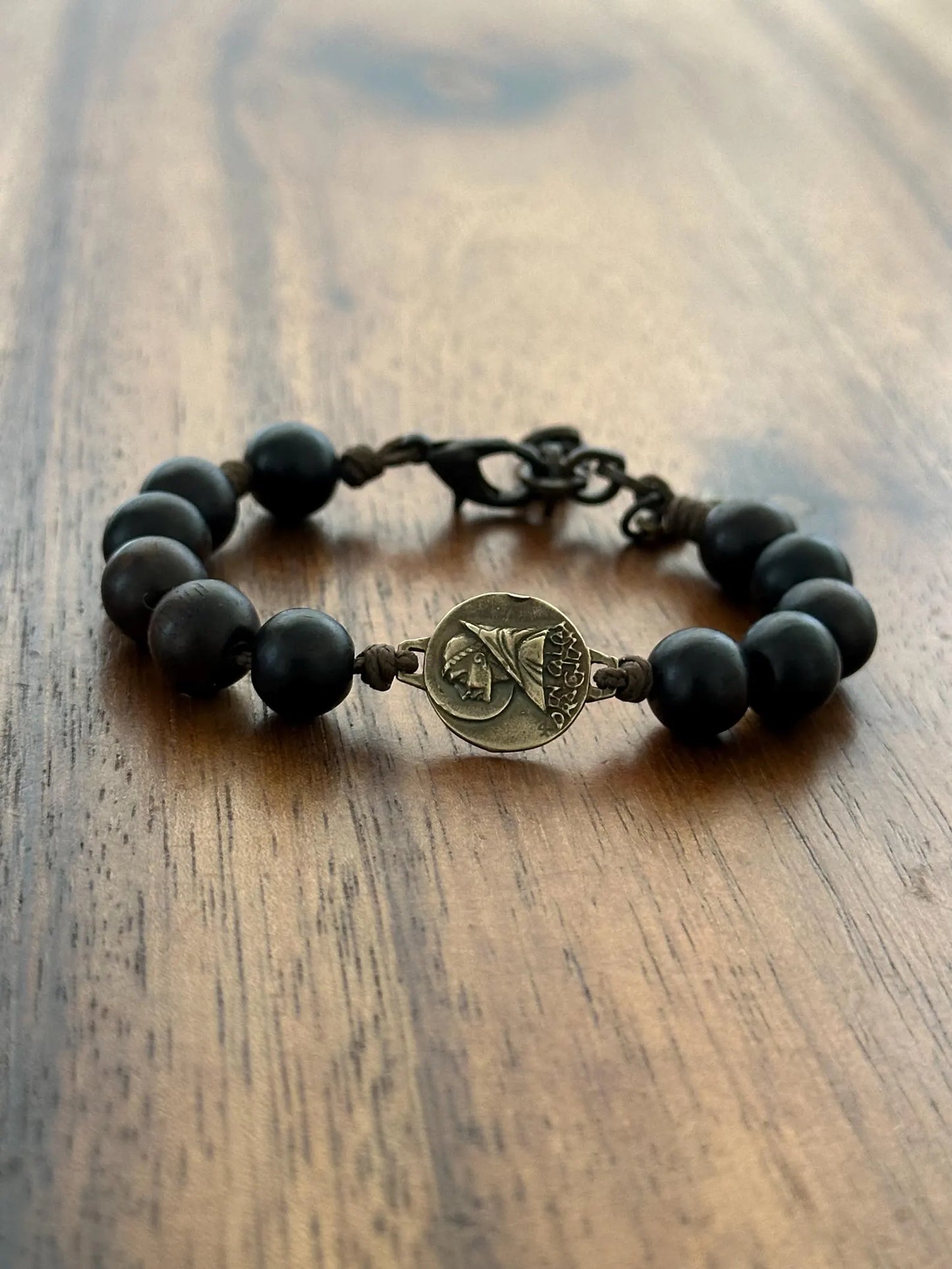Benedictine Shield Rosary Bracelet, Benedictine Blessing, Reversible Bracelet