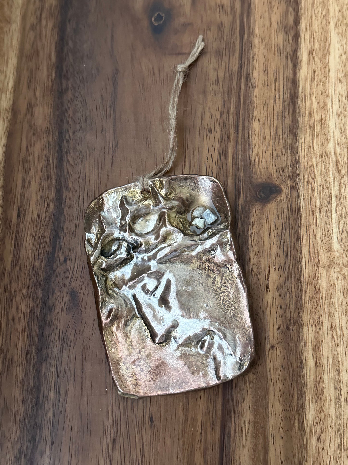 Crowned in Silence – Face of Christ Wall Plaque with Holy Sepulchre Marble