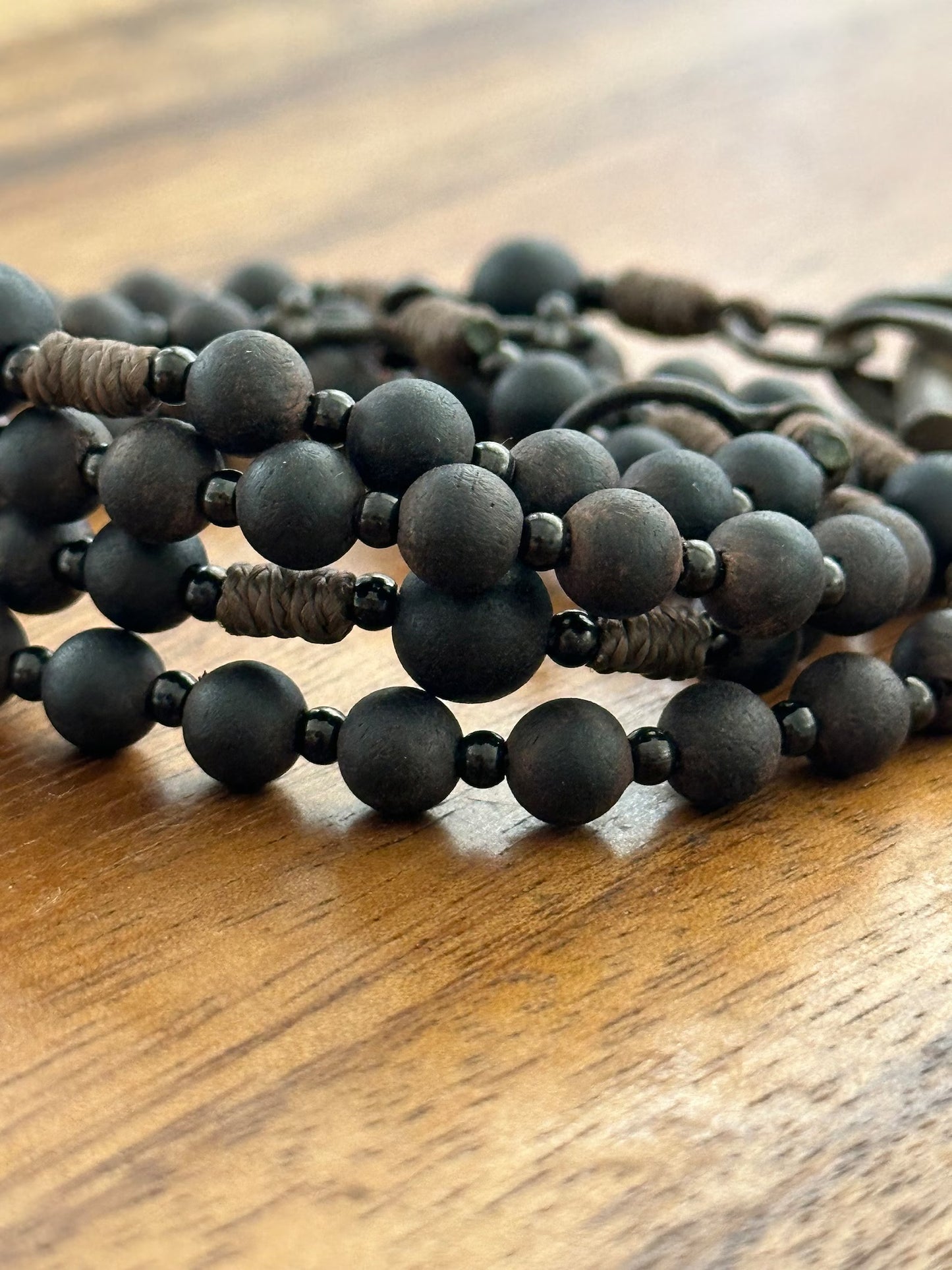 Wearable Rustic Tau Rosary