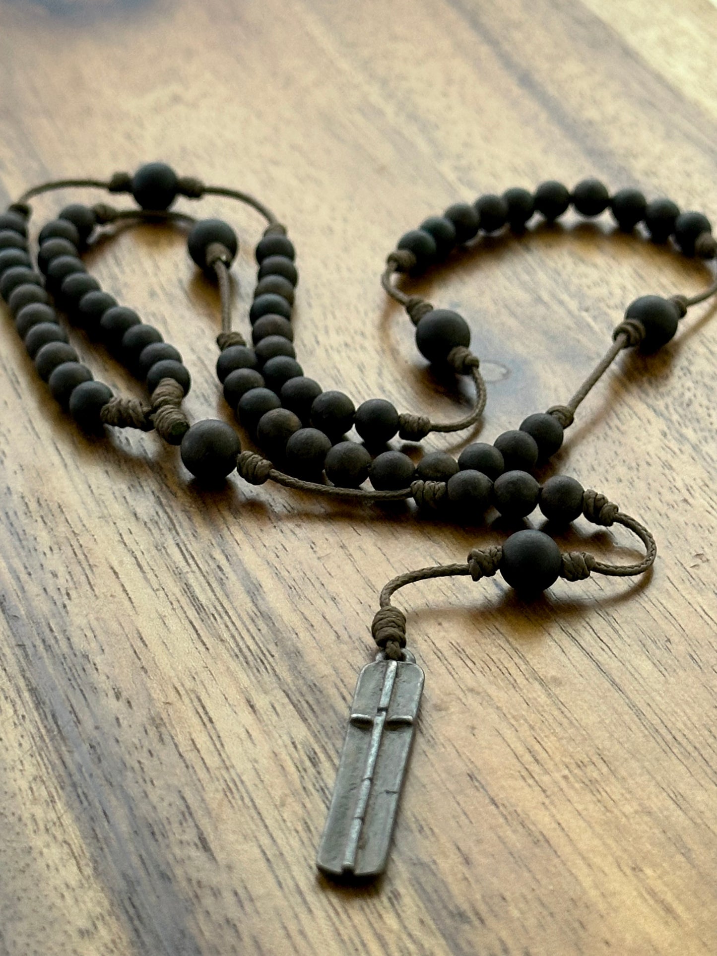 Wearable Antiqued-Contemporary Rosary