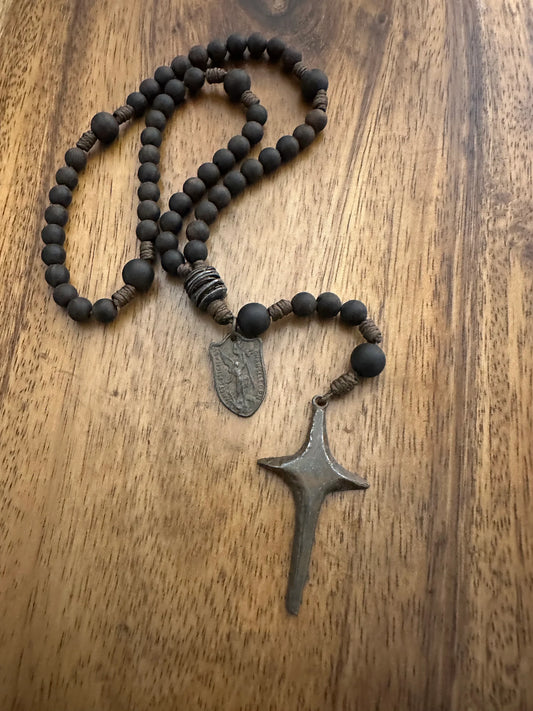 Ancient-Like Rosary, Small, Simple Rustic Rosary