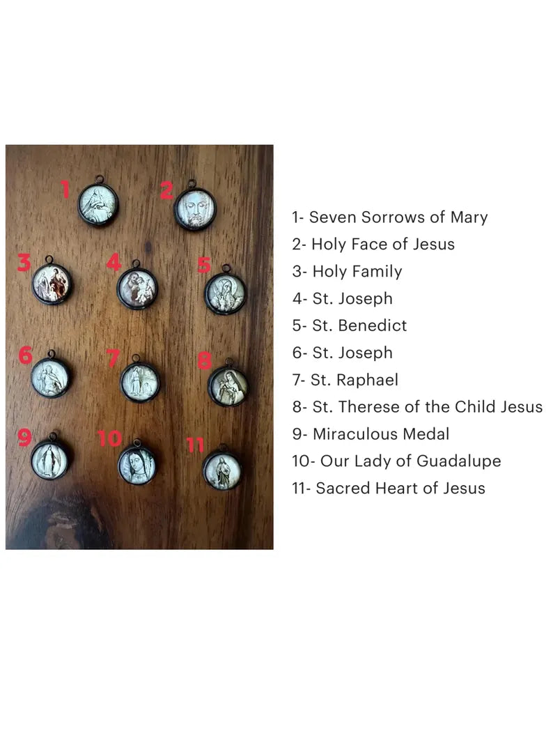 Antique-Style Glass Medals