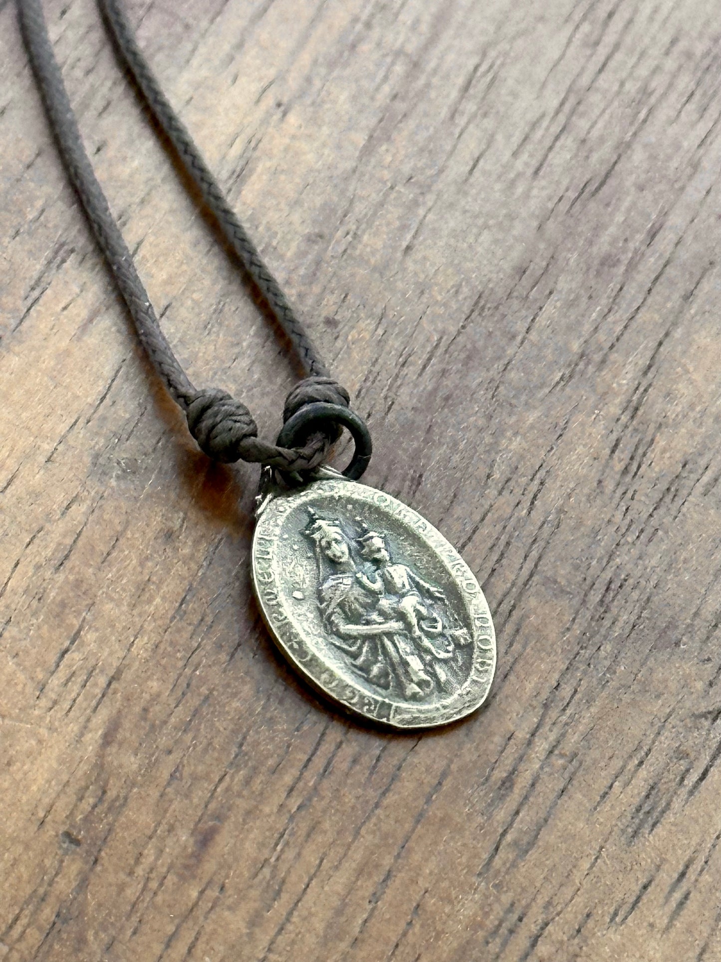 Solid Bronze Scapular Medal