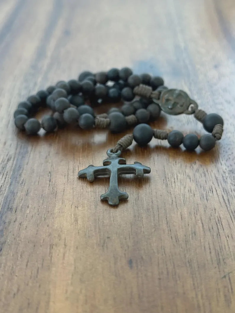 Ancient-Style Wood Rosary