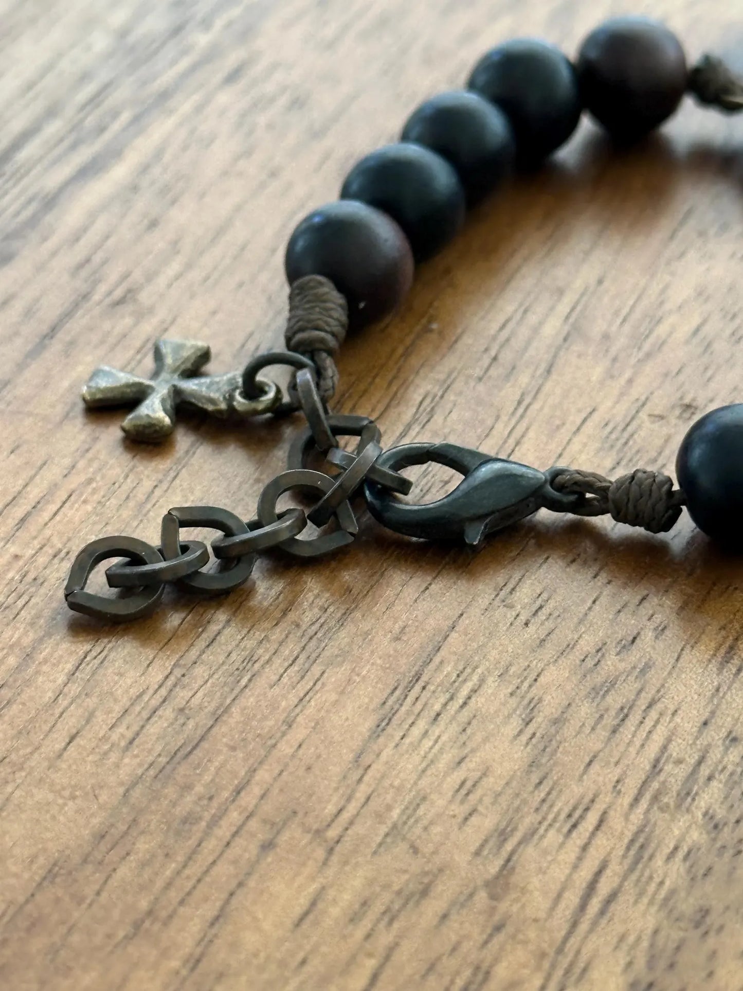 Benedictine Shield Rosary Bracelet, Benedictine Blessing, Reversible Bracelet