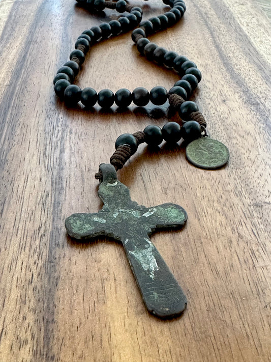 Genuine Medieval Cross Rosary