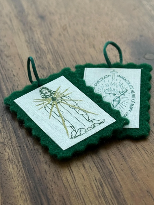 Conversion Scapular, Green Scapular, Ailment Scapular, Wool Scapular