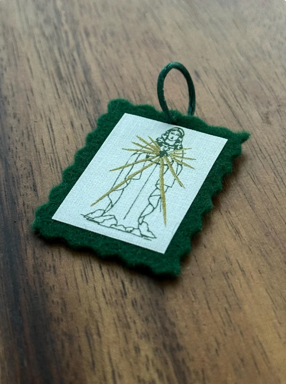 Conversion Scapular, Green Scapular, Ailment Scapular, Wool Scapular