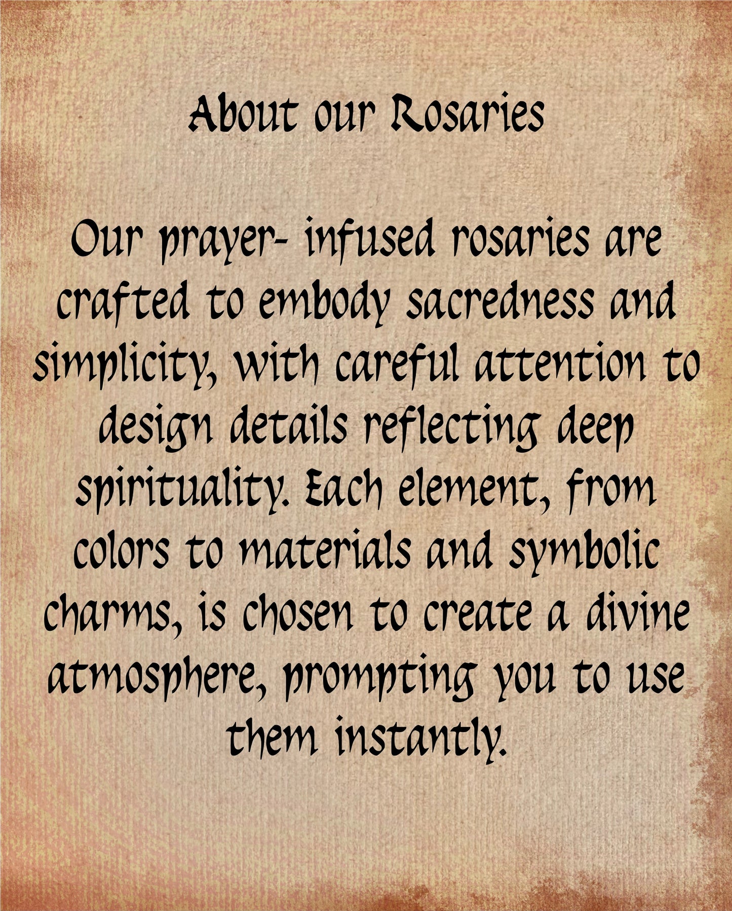 Ancient-Style Wood Rosary