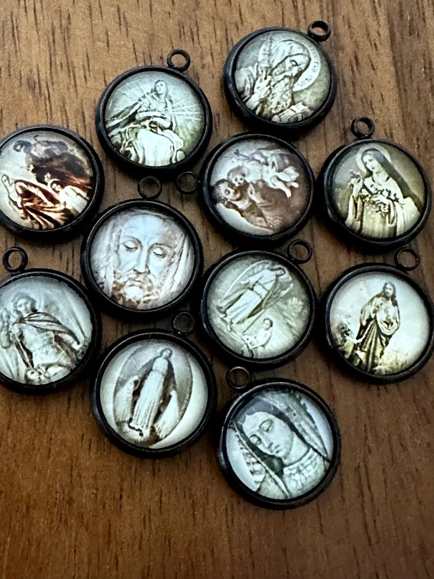 Antique-Style Glass Medals