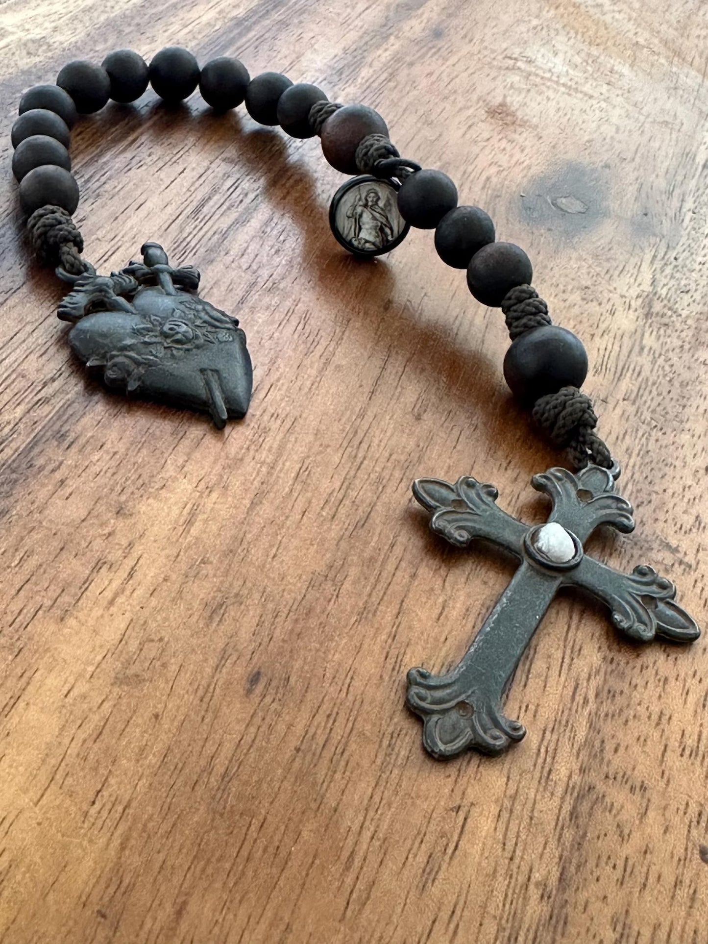 Immaculate Heart Sepulcher Stone Rosary, Large