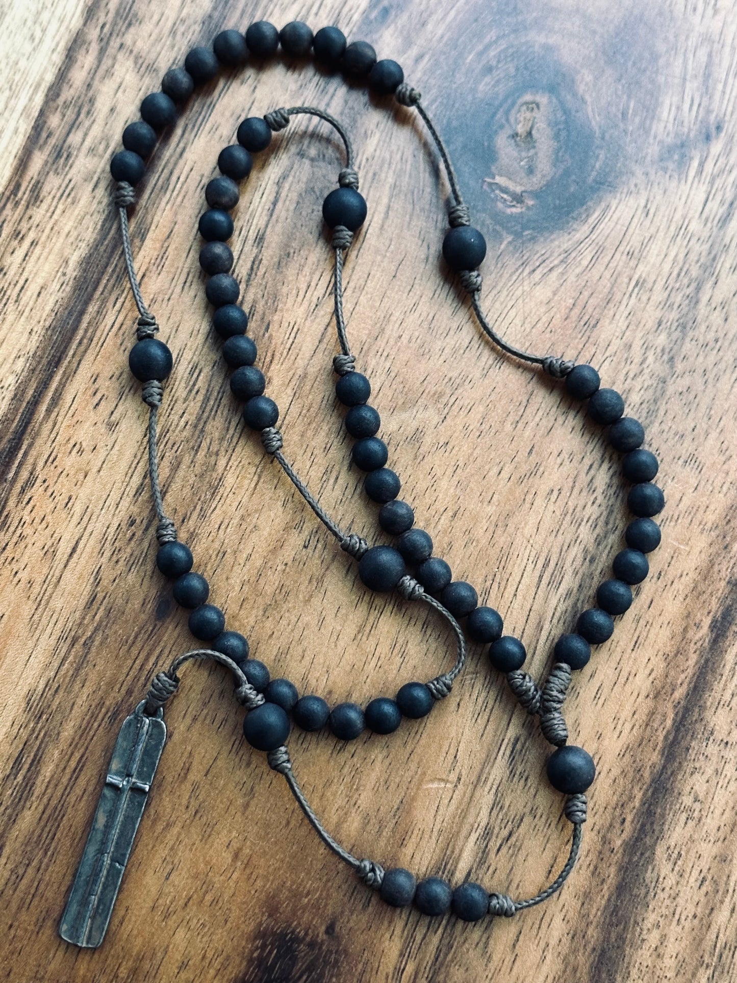 Wearable Antiqued-Contemporary Rosary