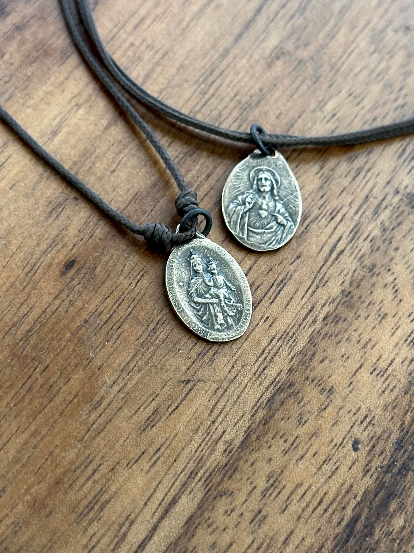 Solid Bronze Scapular Medal