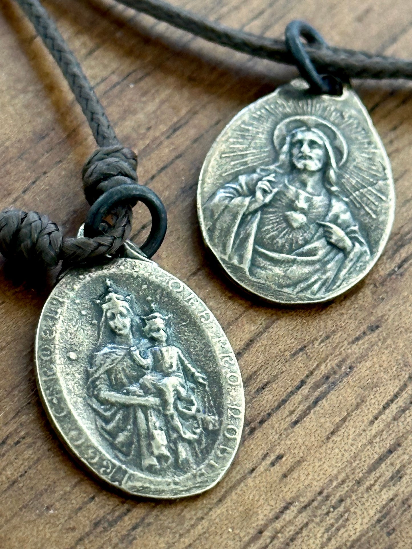 Solid Bronze Scapular Medal