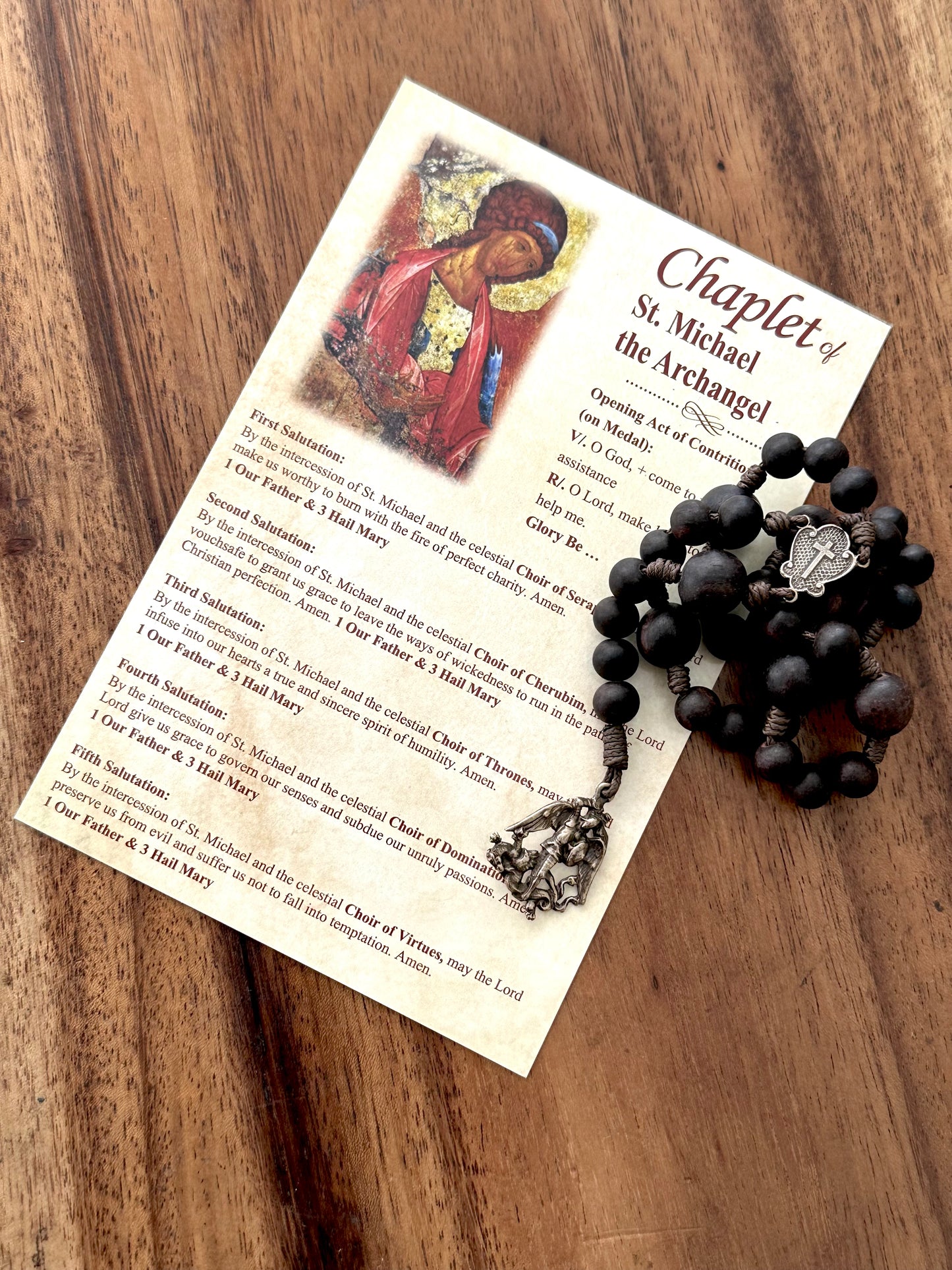 Heirloom St. Michael Chaplet, Medium