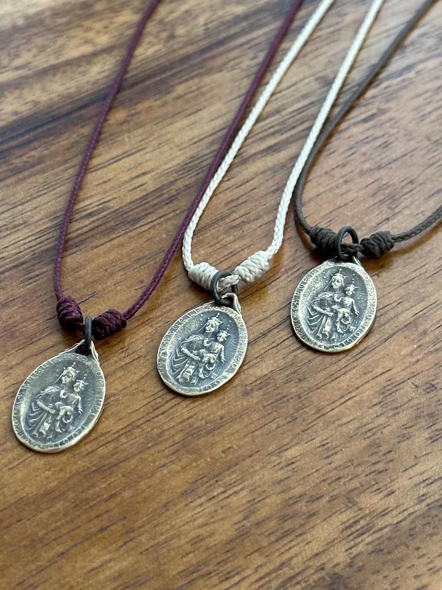 Solid Bronze Scapular Medal