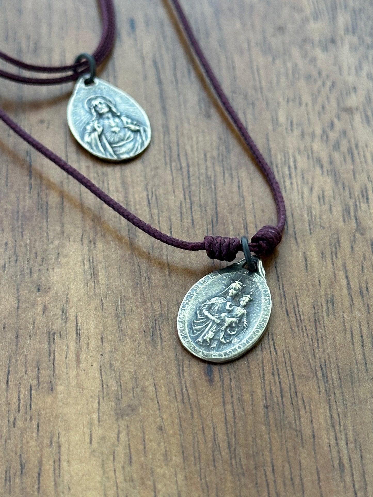 Solid Bronze Scapular Medal