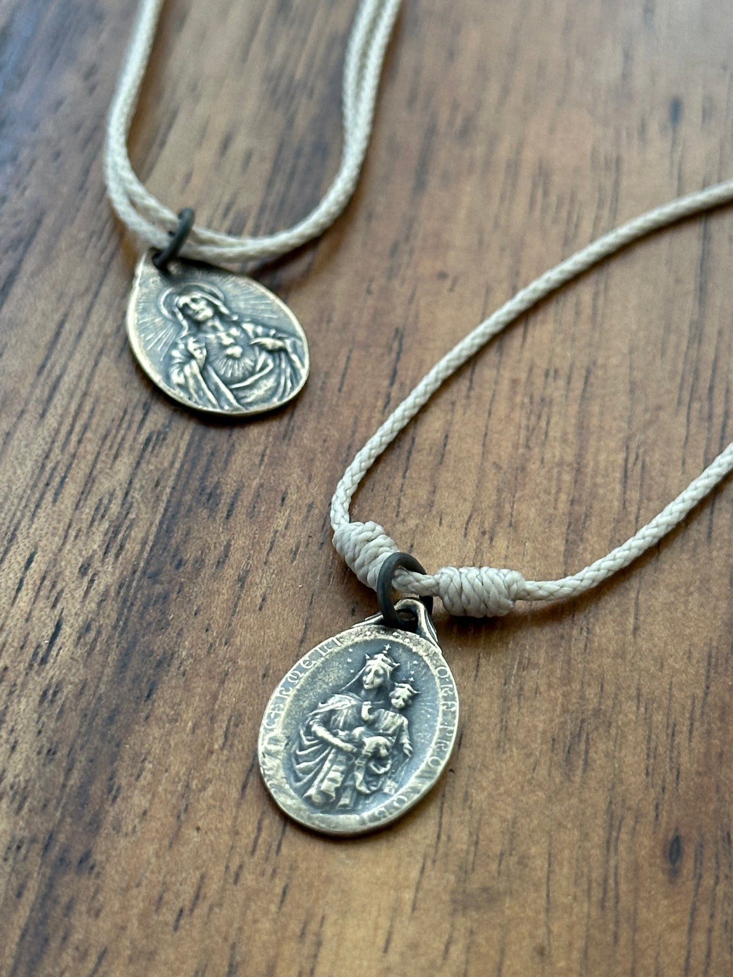 Solid Bronze Scapular Medal