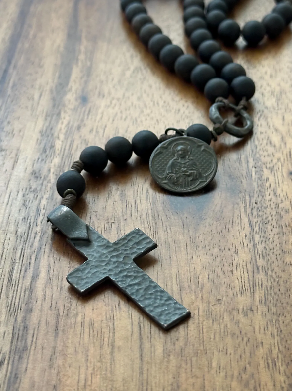 NEW! Jesus and Mary Rosary, Large, Non-Wearable, Monk-Feel