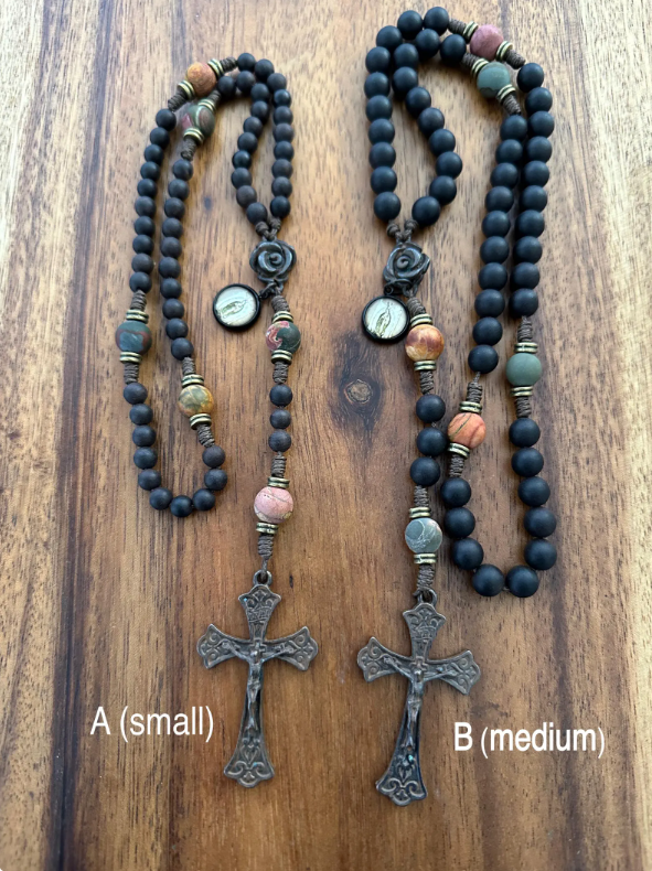 NEW! Our Lady of Guadalupe Rosary, Artisan Rosary, Motherhood Rosary, Small and Medium